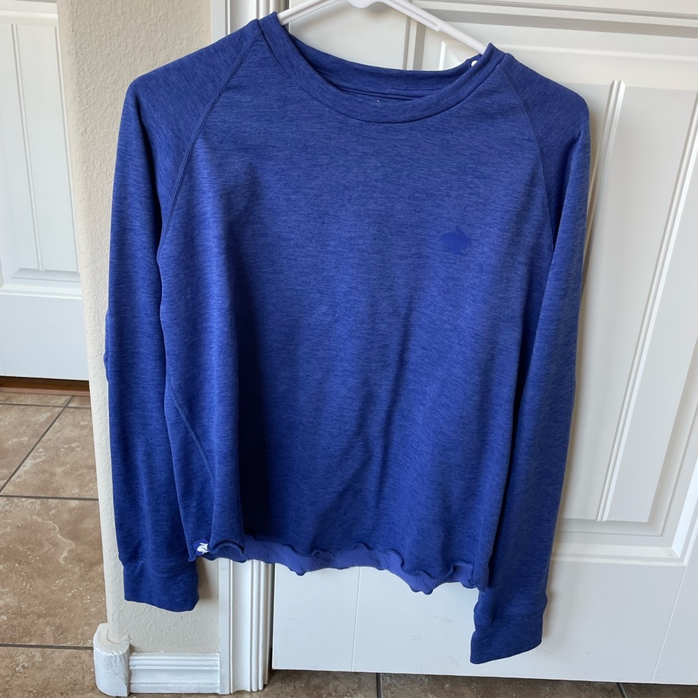 Rabbit Blue fleece crew neck long sleeve